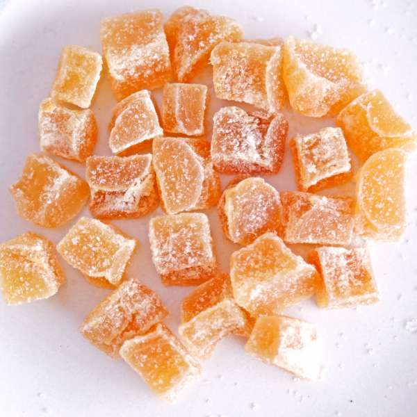 Gengibre Cristalizado cubos, granel