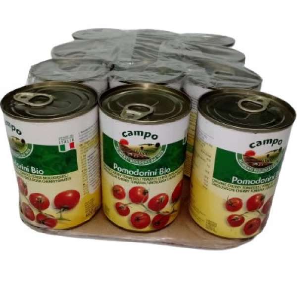 Tomate Cherry lata 400 g 12 uni